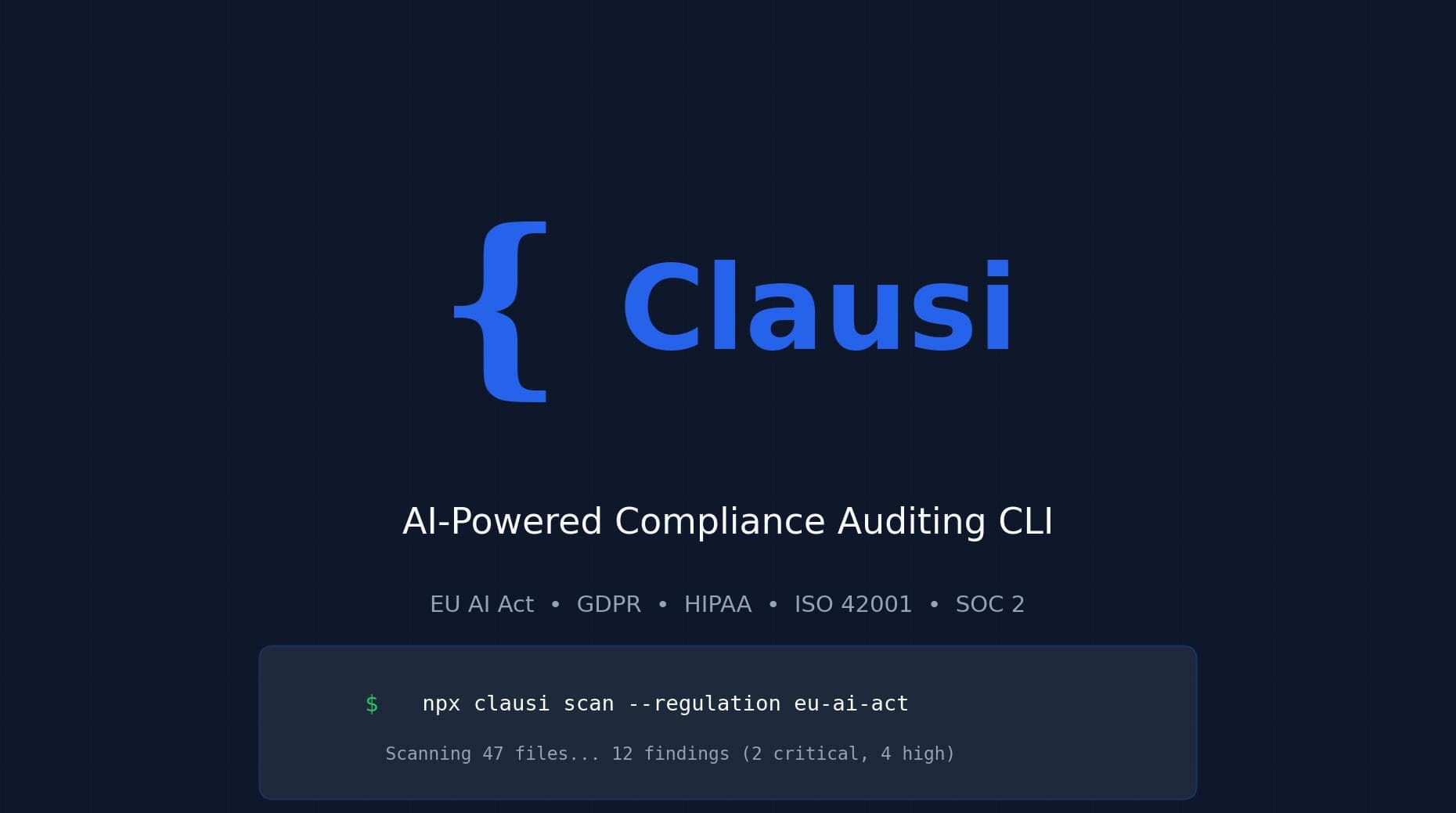Clausi — AI Compliance Auditing CLI